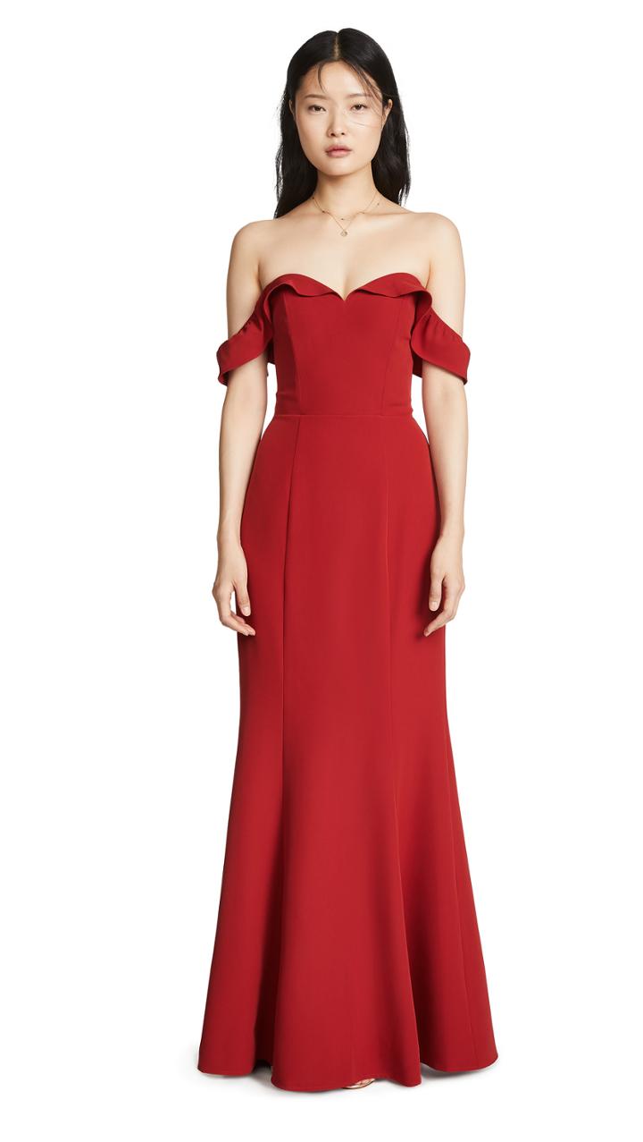 Wayf Mia Trumpet Gown