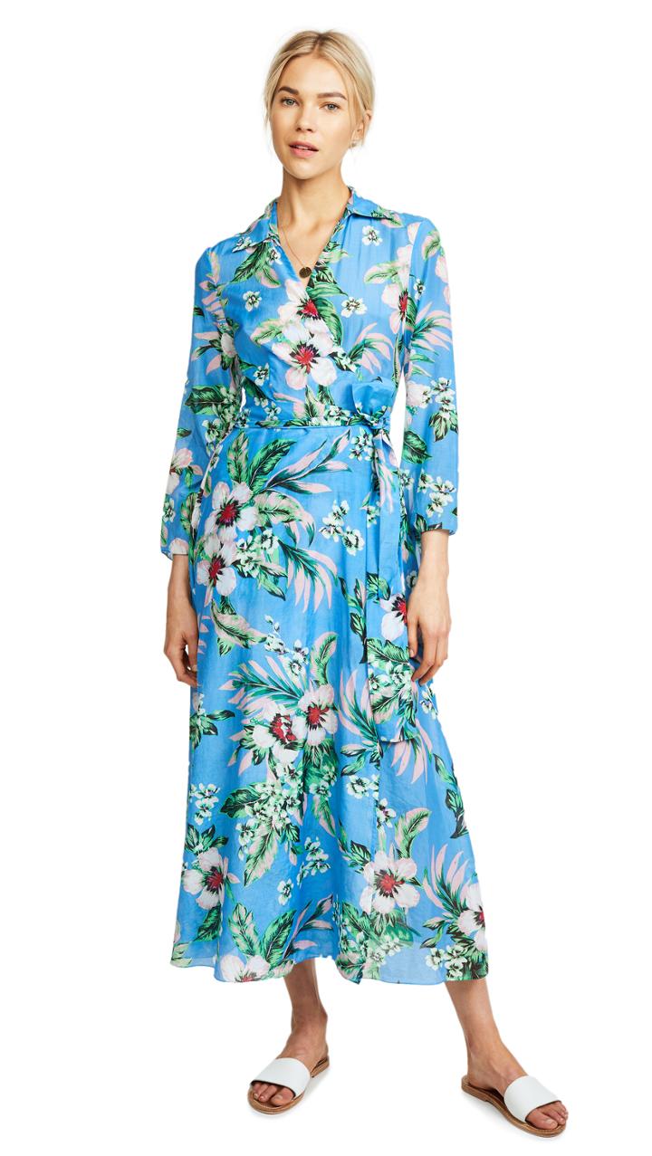 Diane Von Furstenberg Collared Wrap Dress