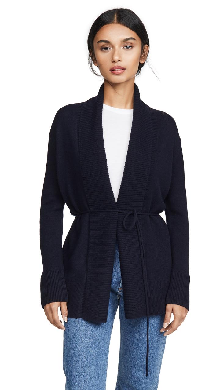 Vince Rib Front Cardigan