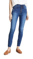 Madewell 10 High Rise Button Front Jeans 