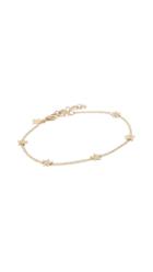 Ef Collection 14k Mini Diamond Star Chain Bracelet