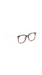 Linda Farrow Luxe Linear Optical Oversized Wayfarer Glasses