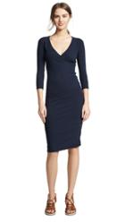 James Perse Sueded Jersey Wrap Dress