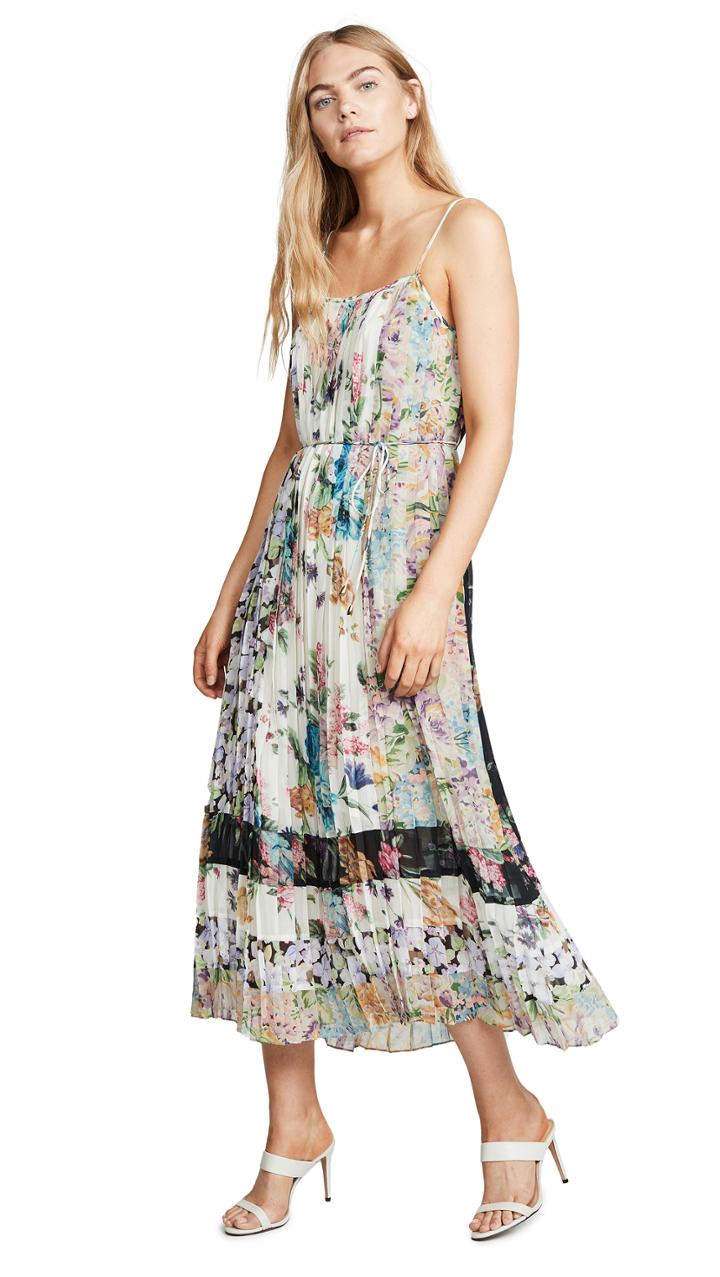 Zimmermann Ninety Six Pleated Slip Dress