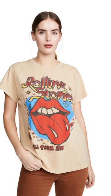 Madeworn Rock Rolling Stones Glitter Tee