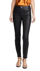 Good American Good Legs Leather Like Coated Jeans