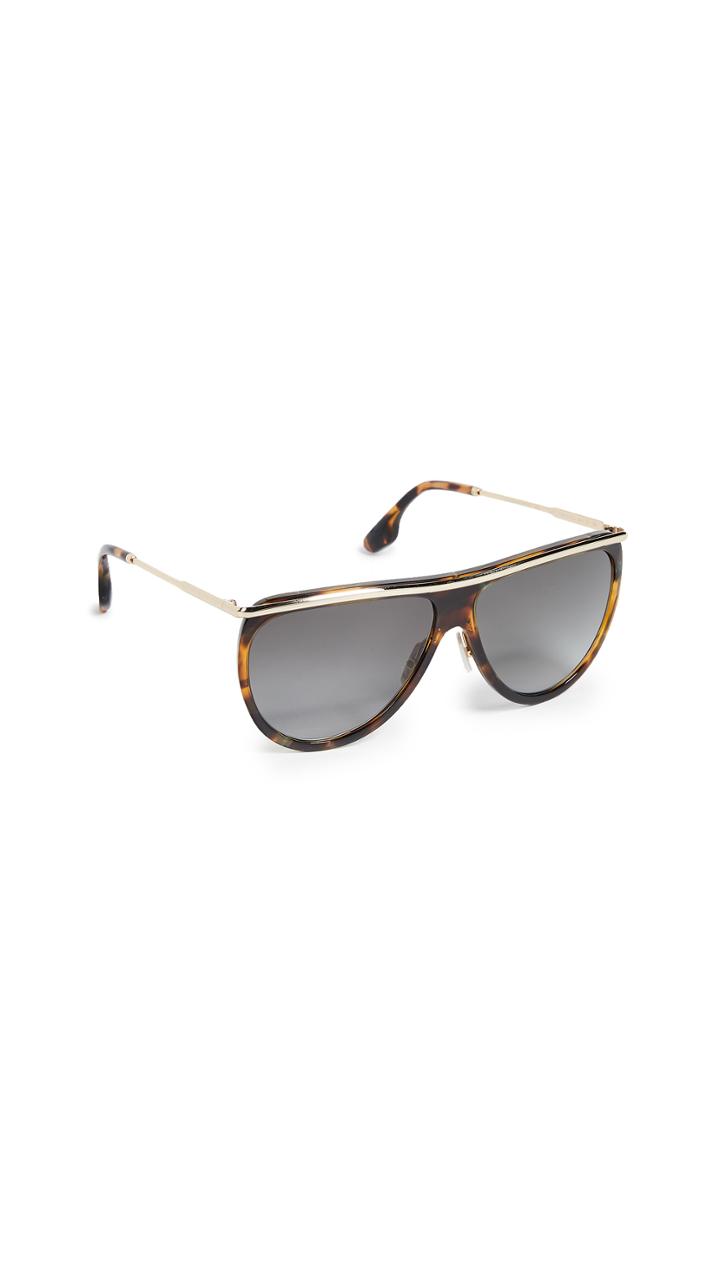 Victoria Beckham Half Moon High Brow Sunglasses
