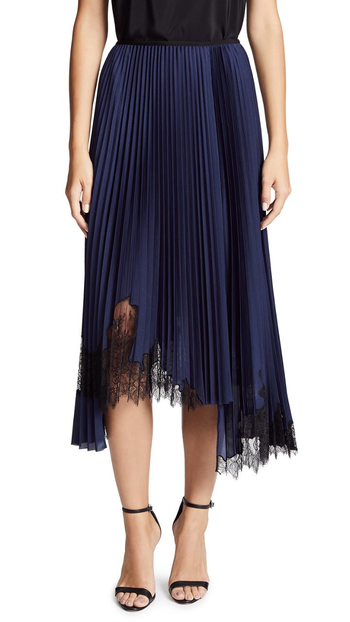 Helmut Lang Pleated Tricot Skirt