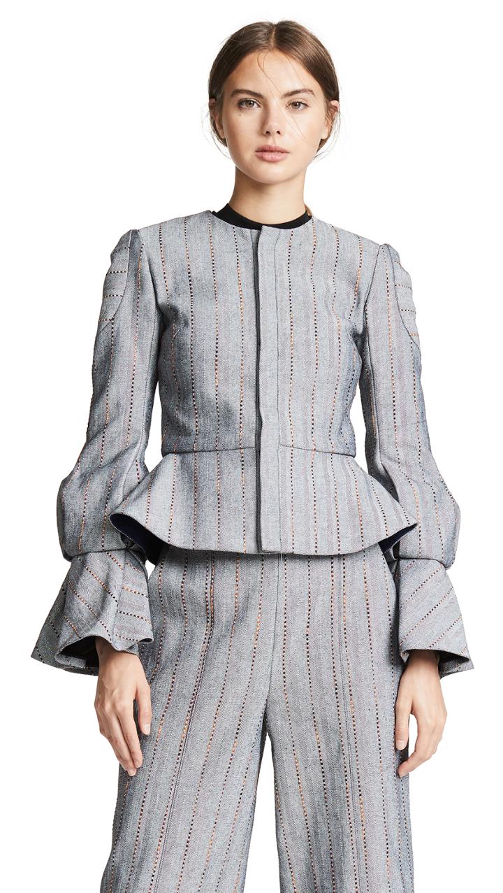 Julianna Bass Hilary Flare Sleeve Jacket