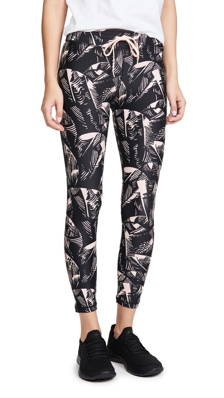 The Upside Japanese Floral Crop Leggings