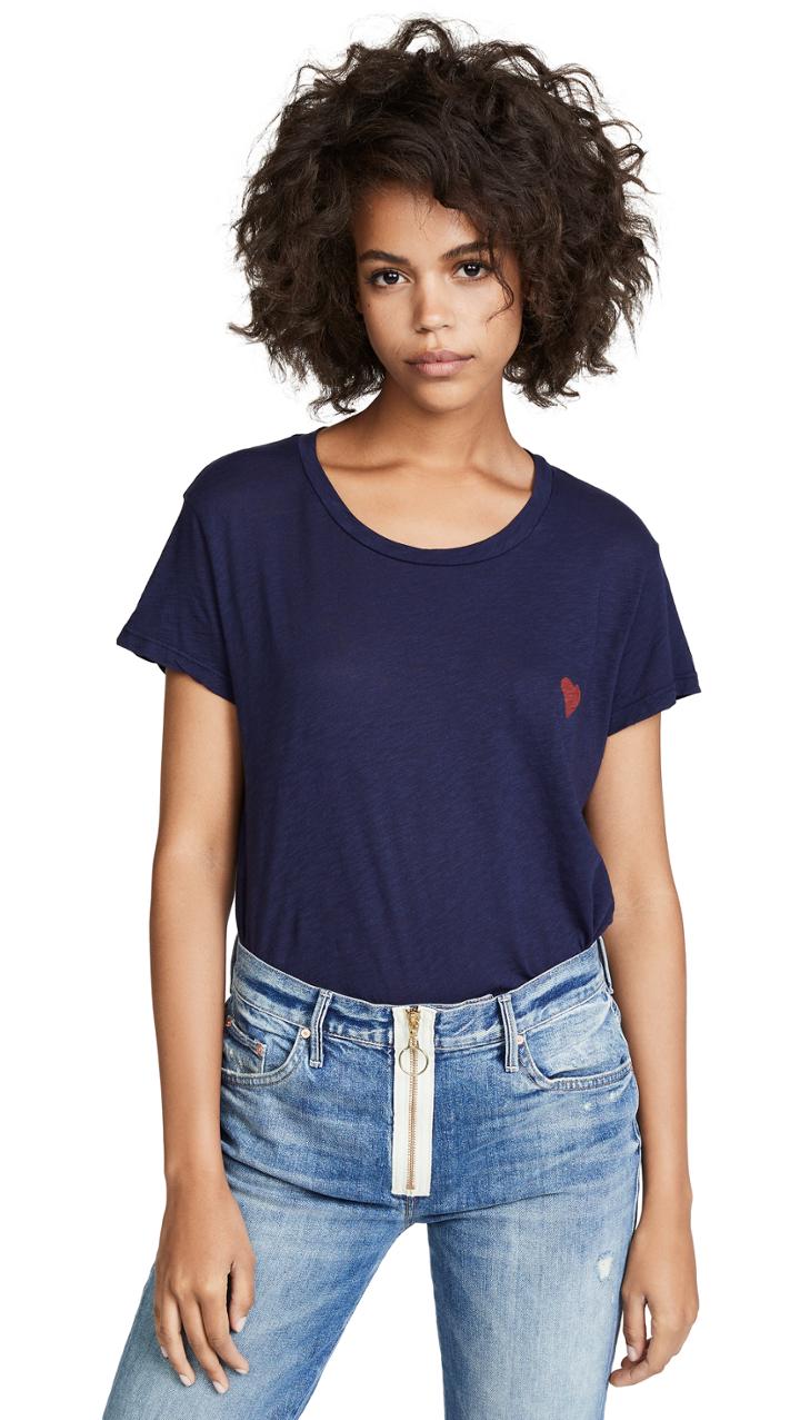 Sundry Vintage Mini Heart Tee
