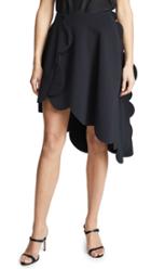Paskal Scalloped Skirt With Diagonal Hem