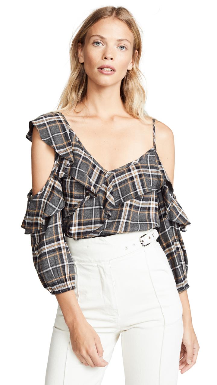 Bailey44 Cross Country Plaid Top