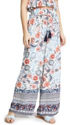 Moon River Tie Front Floral Shorts