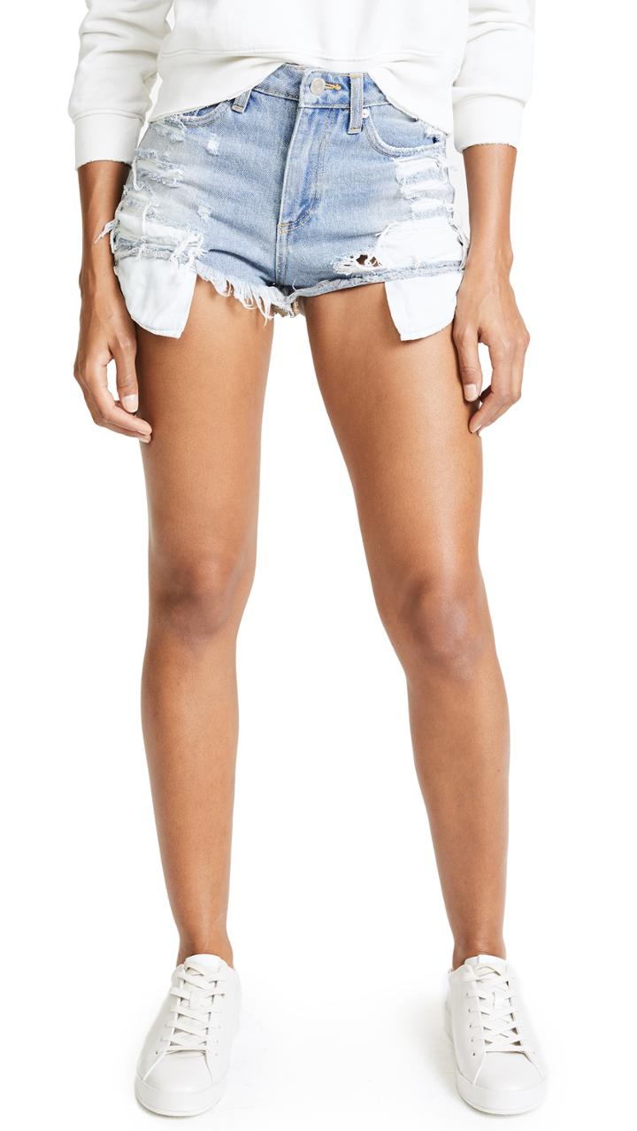 Daniel Patrick High Rise Denim Shorts