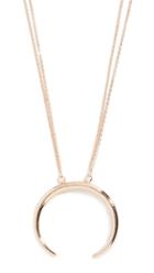 Stella Ruby Crescent Pendant Necklace