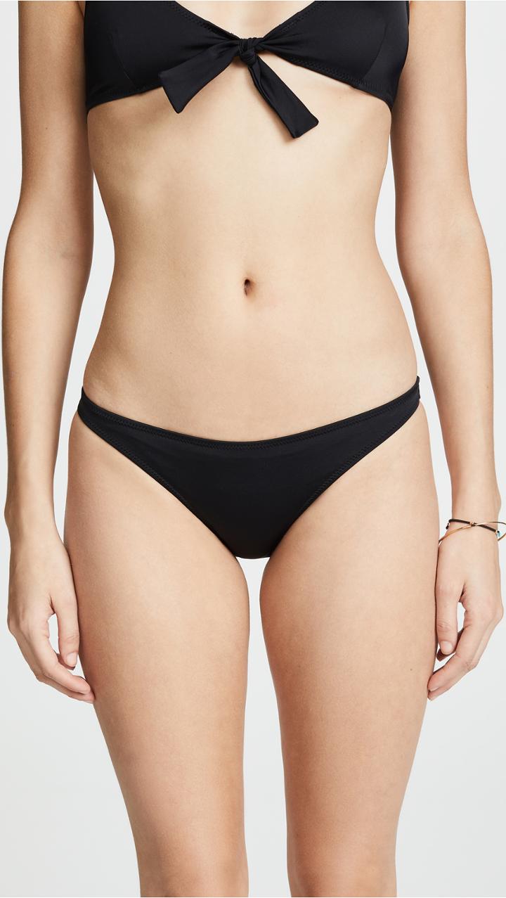 Solid Striped Fiona Bikini Bottoms