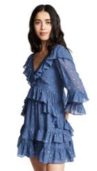 Rebecca Taylor Long Sleeve Glitter Dress