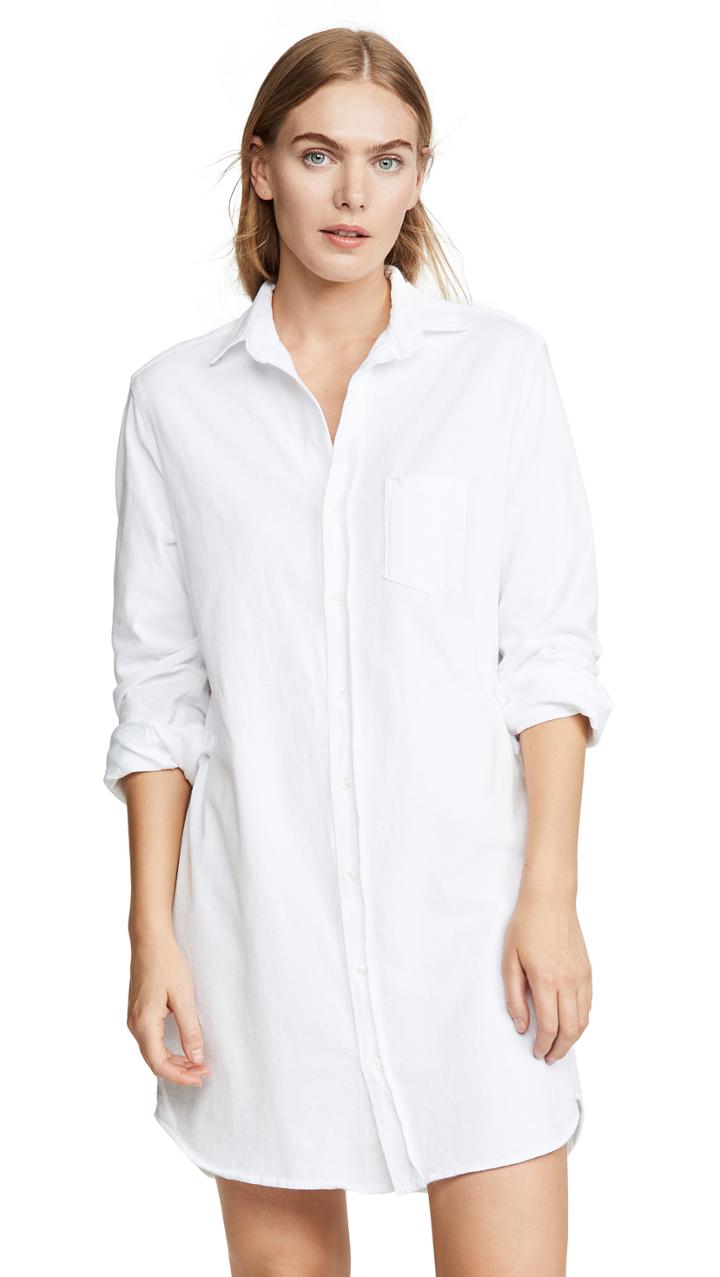 Frank Eileen Relaxed Button Down Shirt Dress