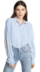 7 For All Mankind Split Sleeve Top
