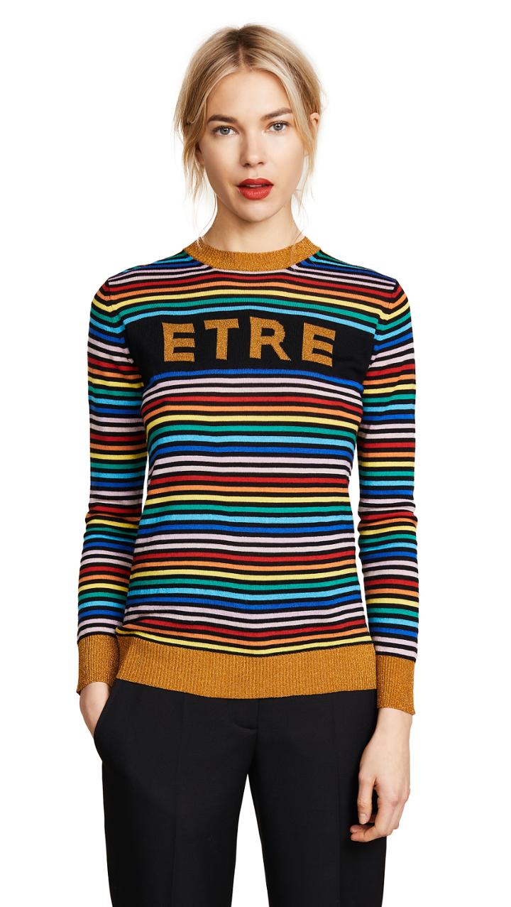 Etre Cecile Etre Boyfriend Crew Knit Sweater