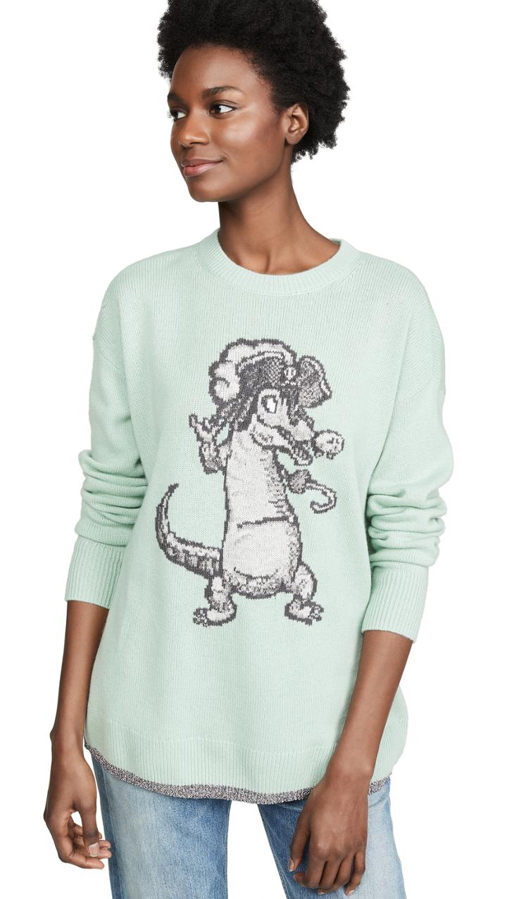 Coach 1941 X Disney Oversize Crocodile Intarsia Sweater