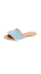 Badgley Mischka Sharlene Fringe Slides