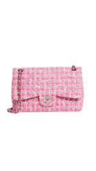 What Goes Around Comes Around Chanel Pink Tweed 2 55 Jumbo Bag