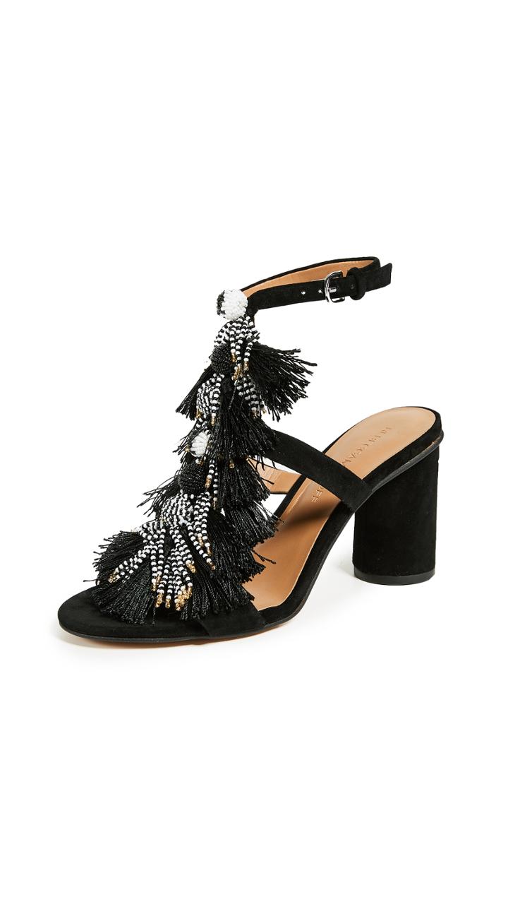 Rebecca Minkoff Alnie Block Heel T Strap Sandals