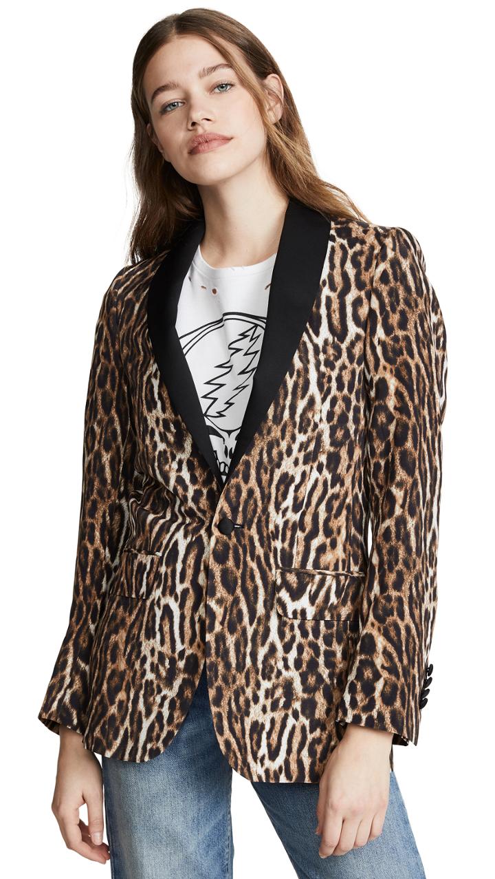R13 Shawl Lapel Tuxedo Jacket