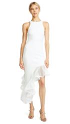 Vatanika Ruffle Hem Asymmetrical Dress