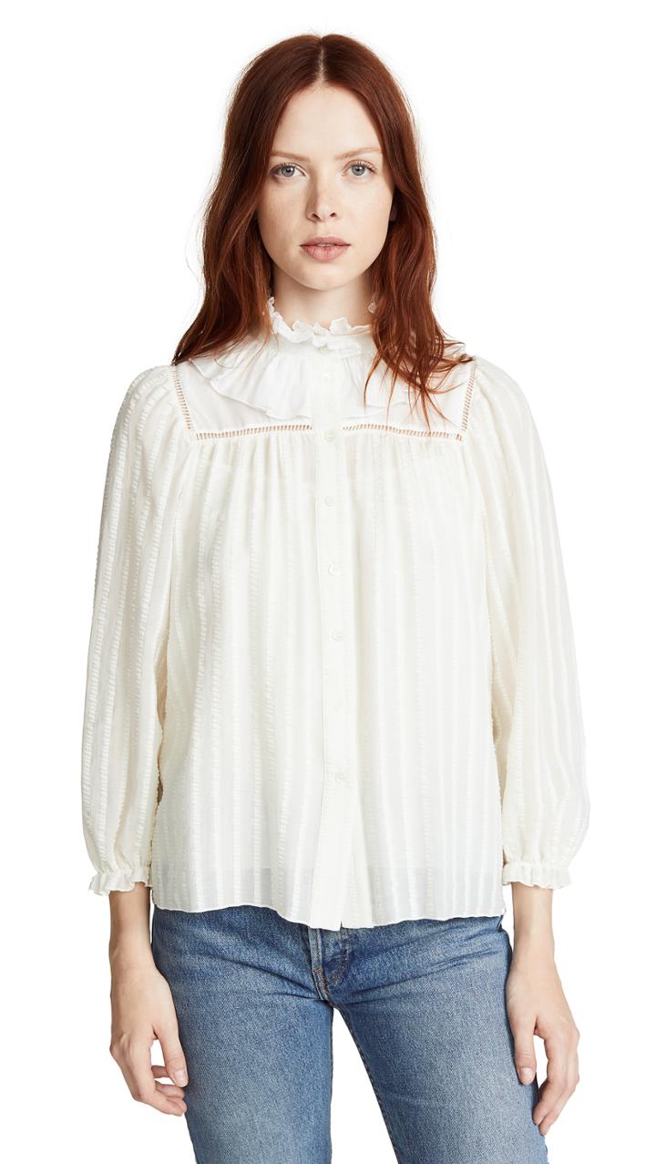 See By Chloe Balloon Sleeve Top