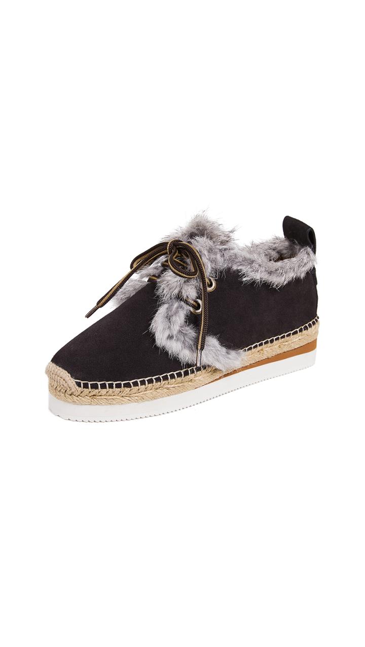 See By Chloe Glyn Fur Espadrilles