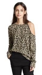 Lna Brushed Leopard Flynn Sweater