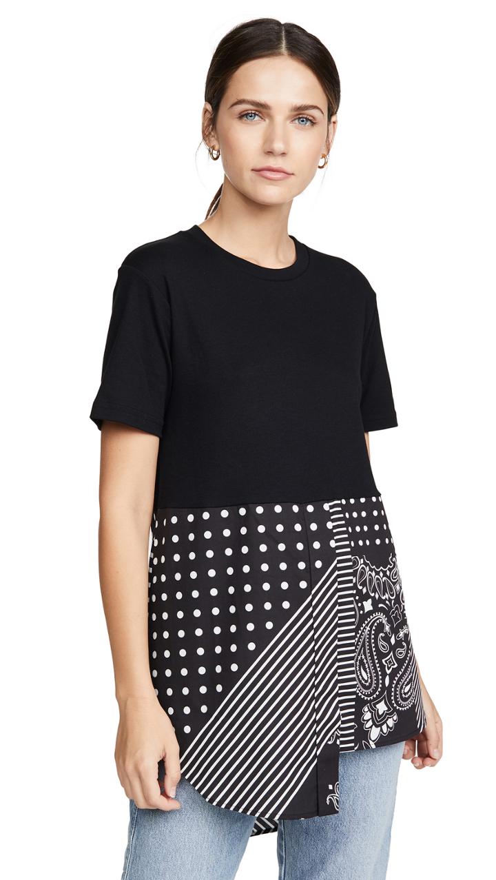 Monse Bandana Shirttail Tee