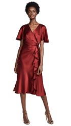 Prabal Gurung Side Ruched Ruffle Sun Dress