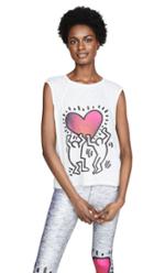 Terez Keith Haring Uplifted Heart T Shirt