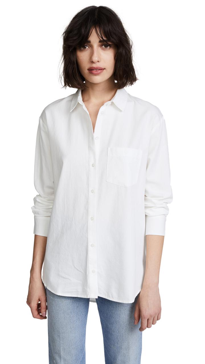 Madewell Drapey Oversized Boyshirt