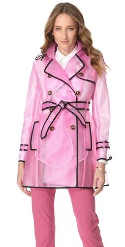 Red Valentino Transparent Raincoat