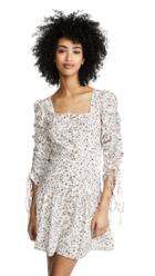 Nicholas Ruched Sleeve Button Front Dress