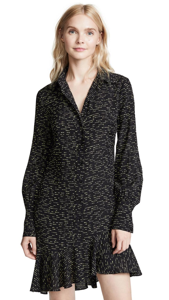 Derek Lam 10 Crosby Shirtdress With Asymmetrical Hem