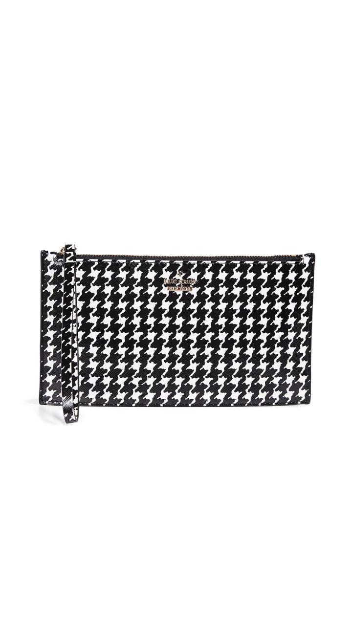 Kate Spade New York Cameron Street Houndstooth Ariah Wristlet