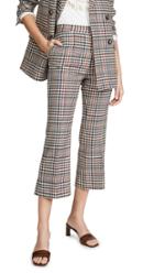Edition10 Plaid Cropped Flare Pants