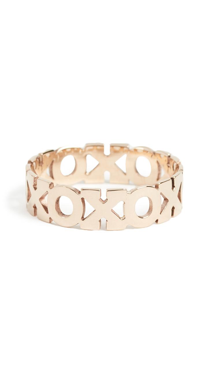 Zoe Chicco 14k Gold Xo Eternity Ring
