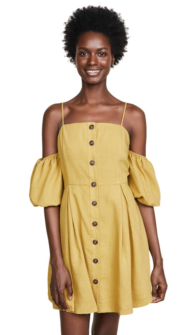 J O A Puff Sleeve Dress