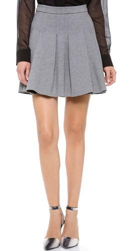 T By Alexander Wang Jersey Bonded Neoprene Skirt