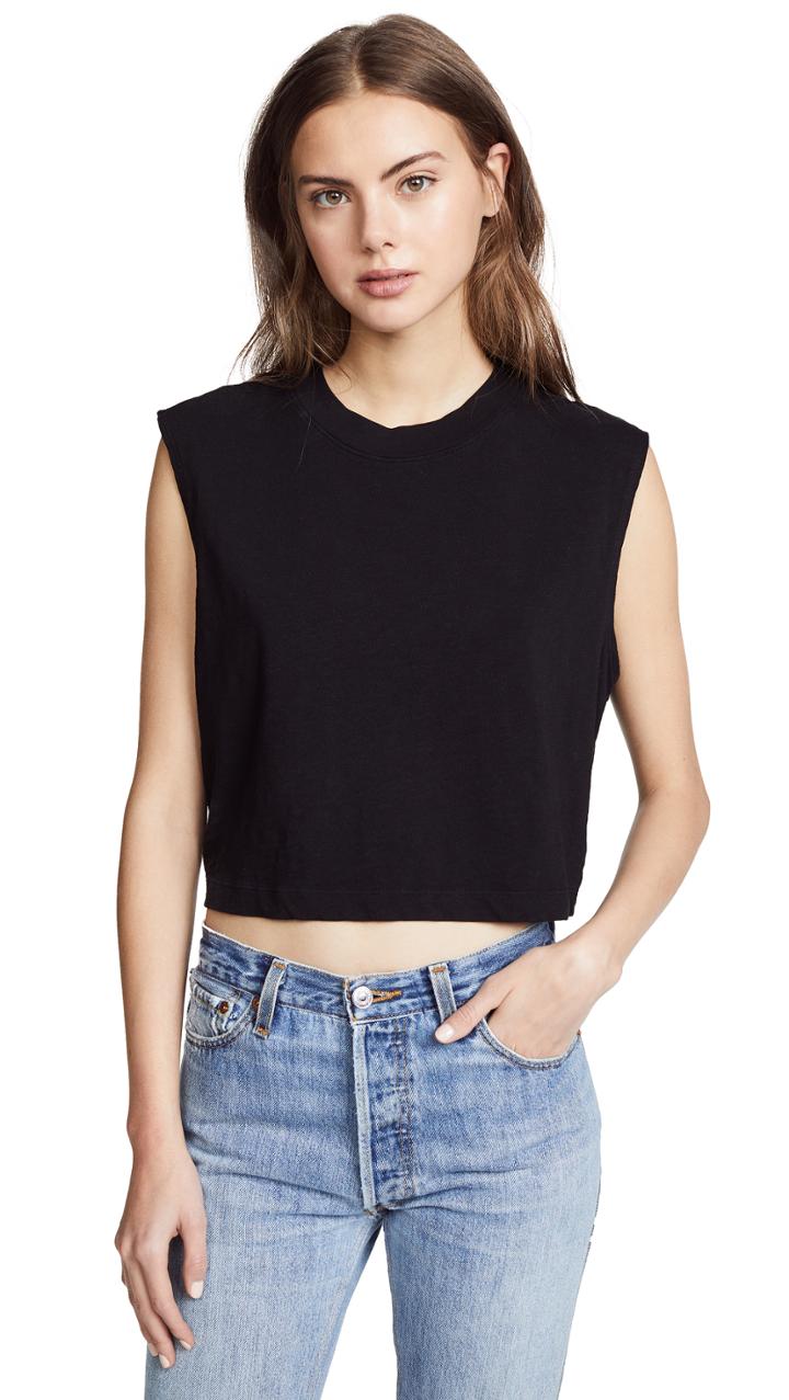 Cotton Citizen The Tokyo Crop Muscle Tee