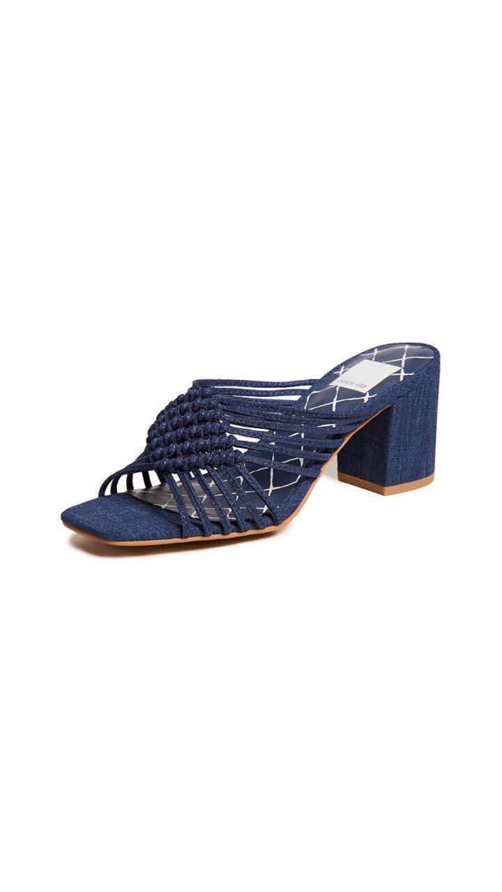 Dolce Vita Delana Woven Block Heel Sandals