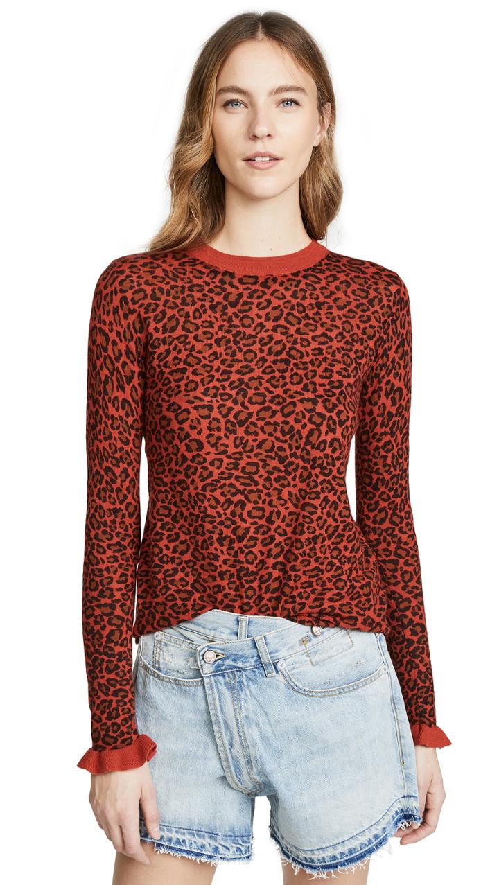 Scotch Soda Maison Scotch Cashmere Blend Crew Neck Top