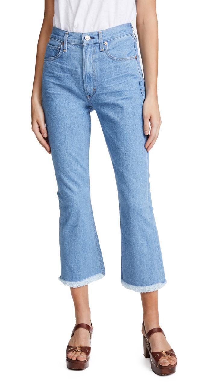Citizens Of Humanity Estella High Rise Fray Ankle Jeans